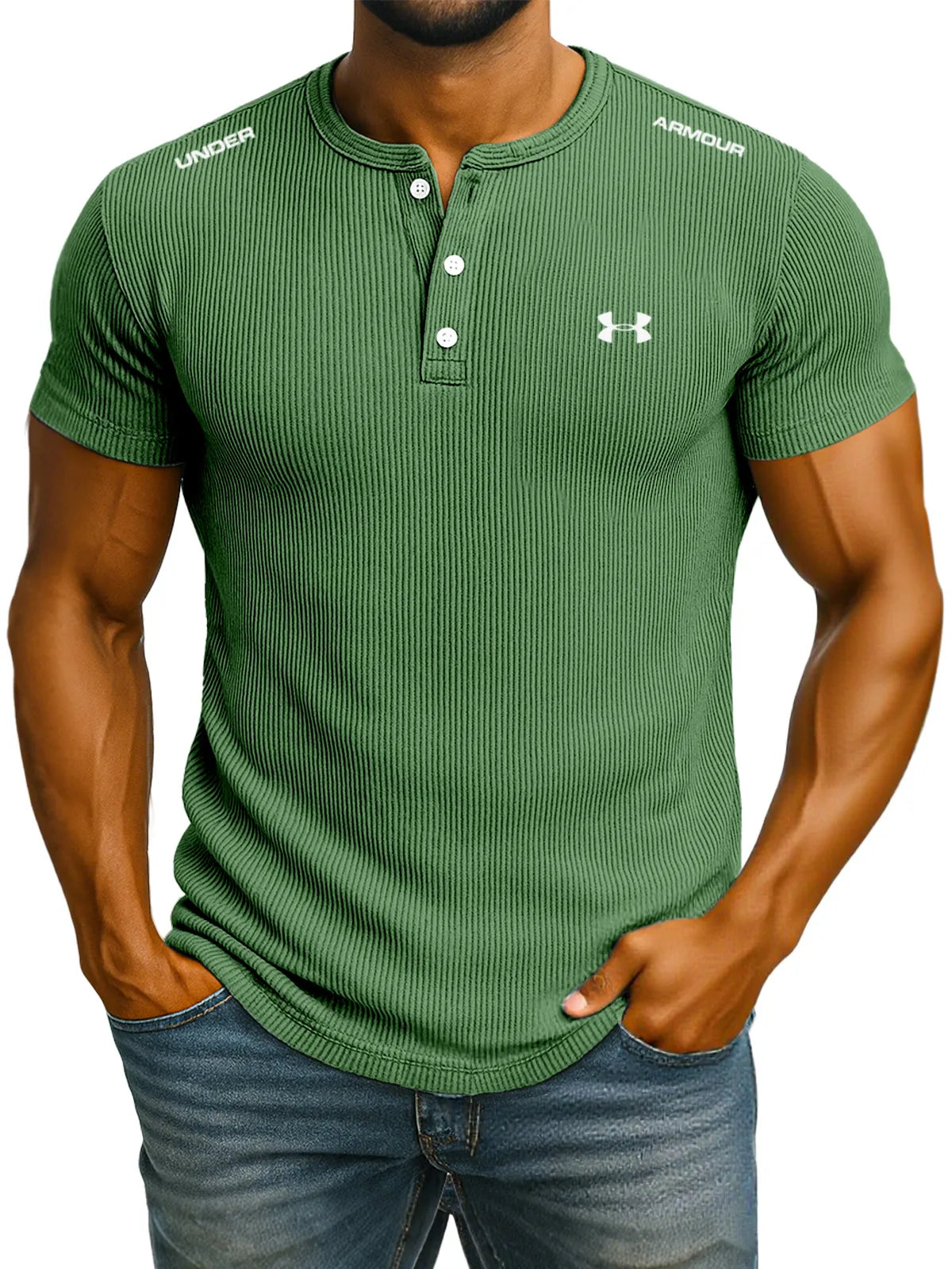 Men's Solid Color Short Sleeve Polo Shirts, Sports Casual Tops