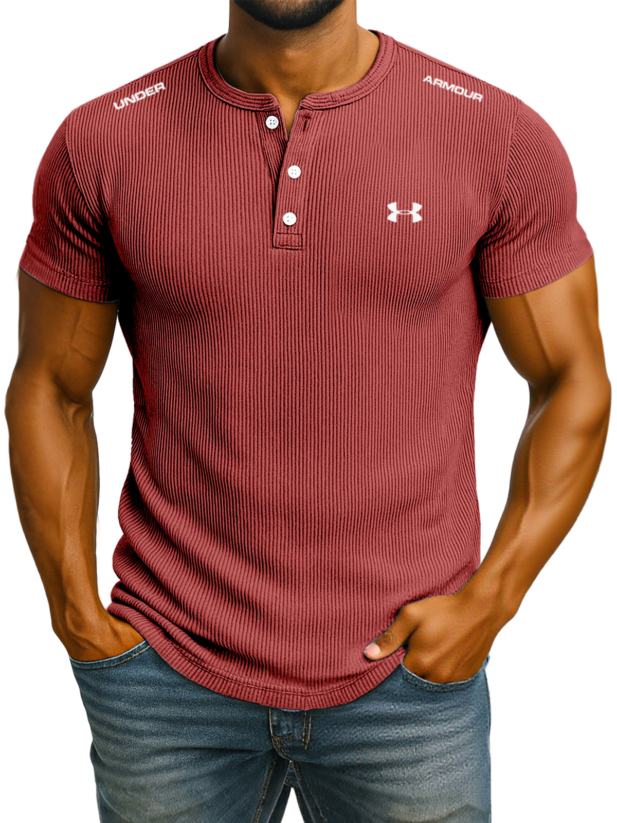 Men's Solid Color Short Sleeve Polo Shirts, Sports Casual Tops