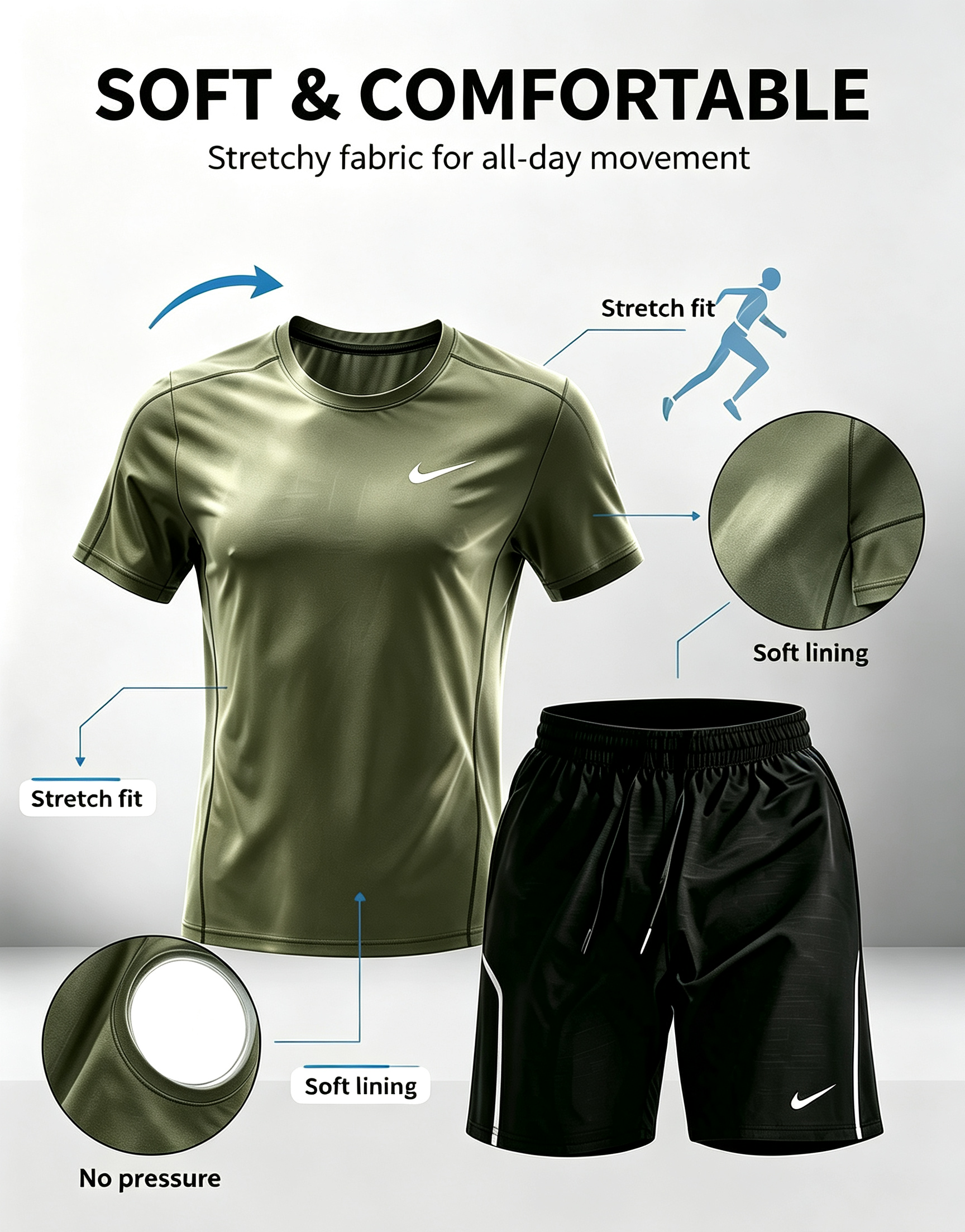 ✨ Quick dry cooling sports 2-piece set