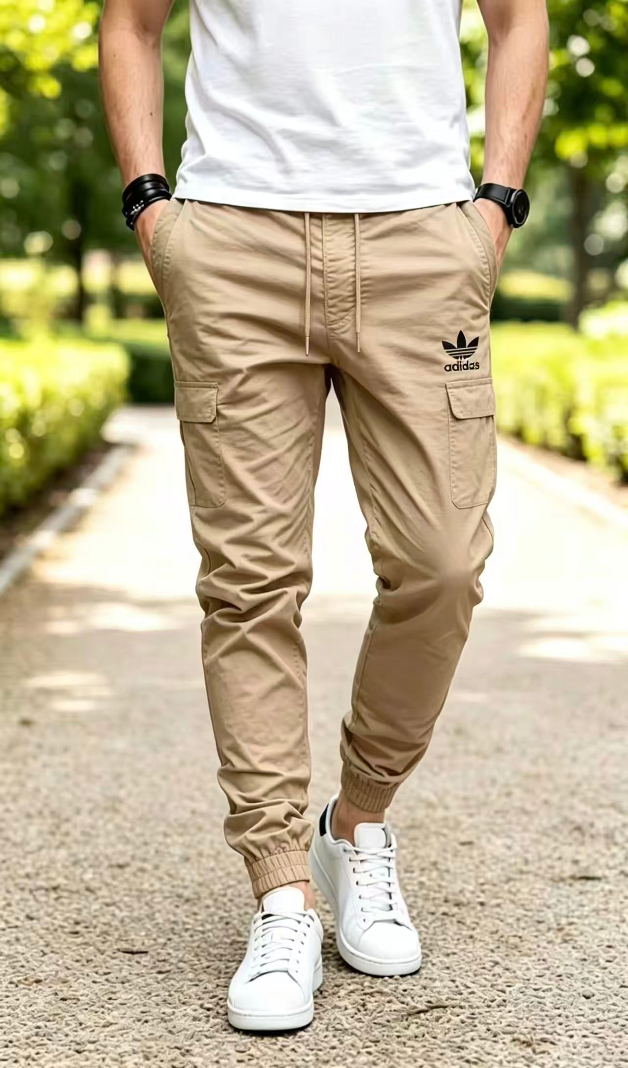 Adidas Trefoil Cargo Jogger Pants For Men