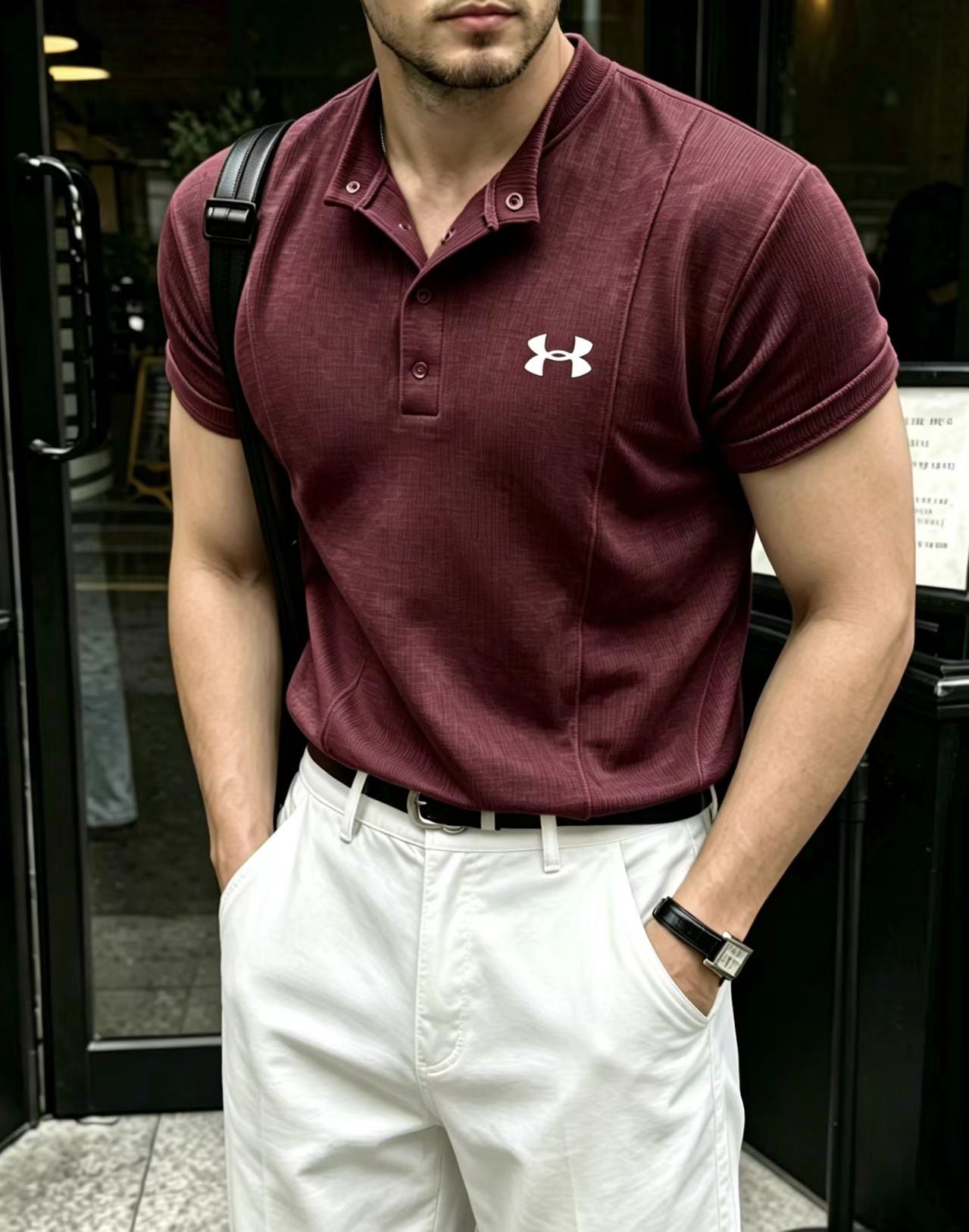 Multi-scene men’s polo top 👔