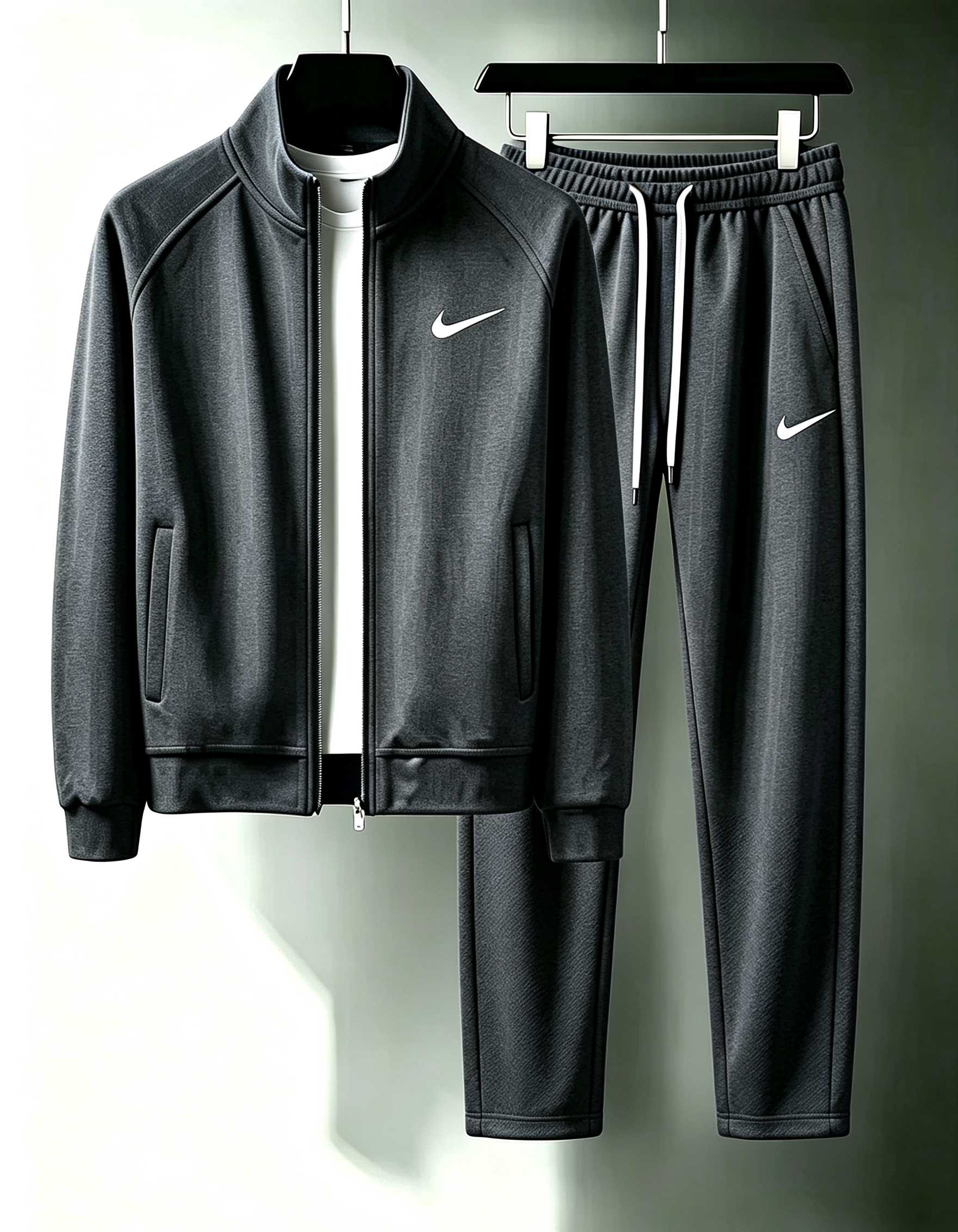 Men Full-Zip Matching Tracksuit Set 🧥