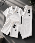 Soft Ribbed Knit 3 Piece Men Daily Outfit