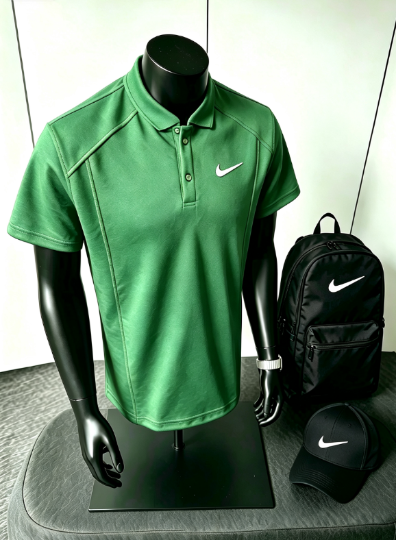 Nike Stand Collar Polo + Backpack + Cap 3-Piece Set