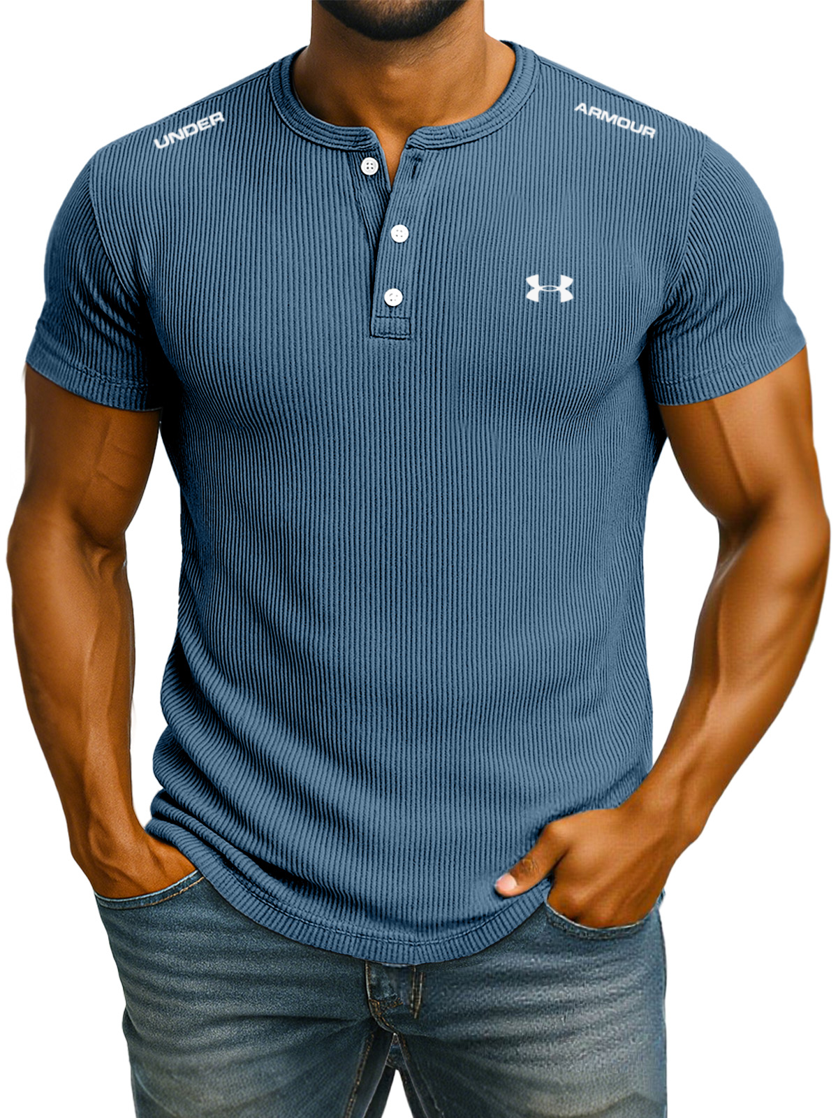 Men's Solid Color Short Sleeve Polo Shirts, Sports Casual Tops