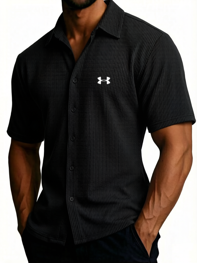 Men's Comfortable Ribbed Cotton Shirt