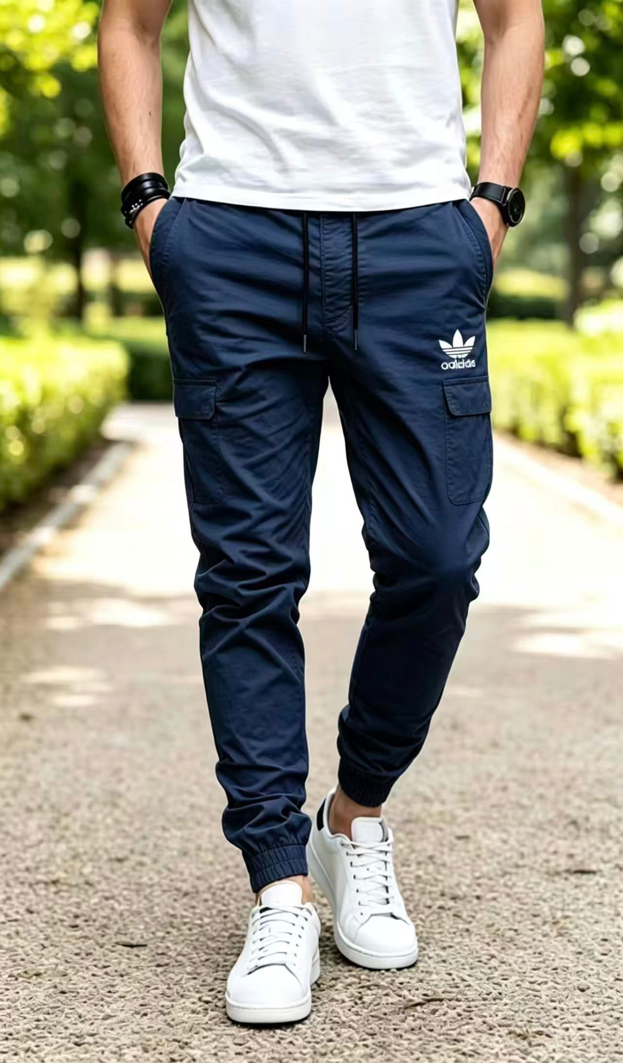 Adidas Trefoil Cargo Jogger Pants For Men