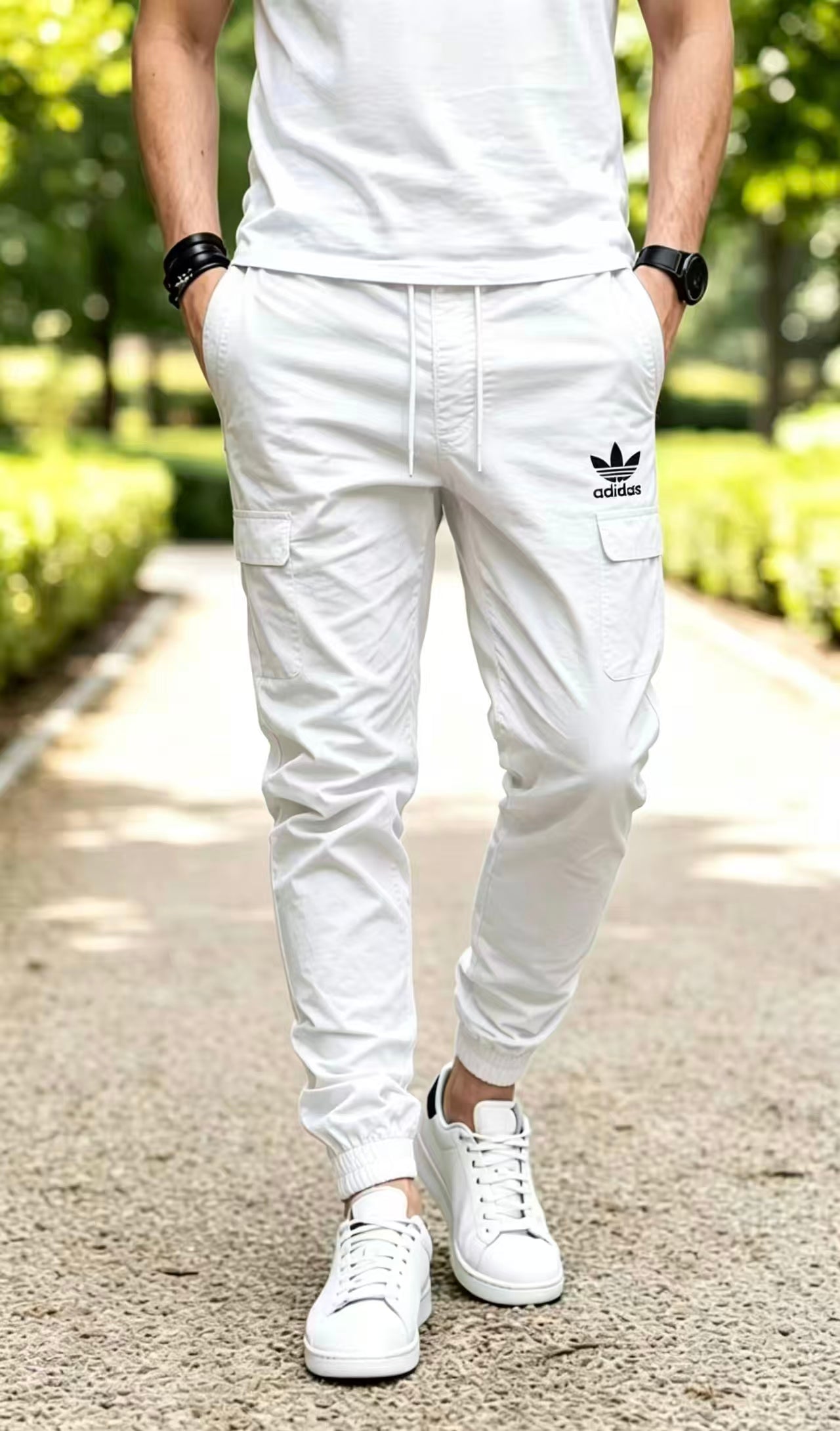 Adidas Trefoil Cargo Jogger Pants For Men