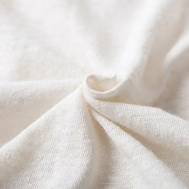 Men's Essential Solid-Color V-Neck Short-Sleeve Linen T-Shirt