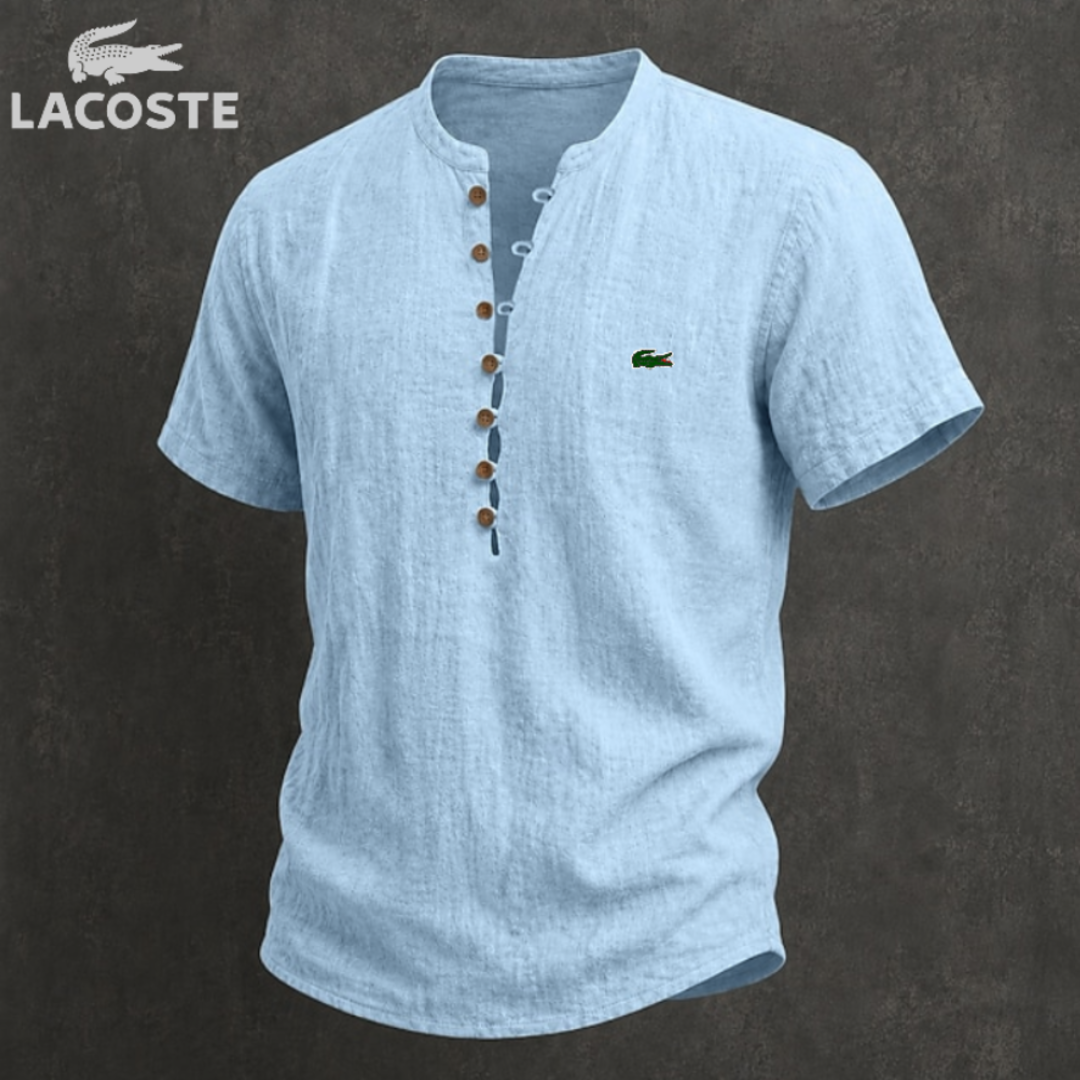 Men's cotton short-sleeve shirt