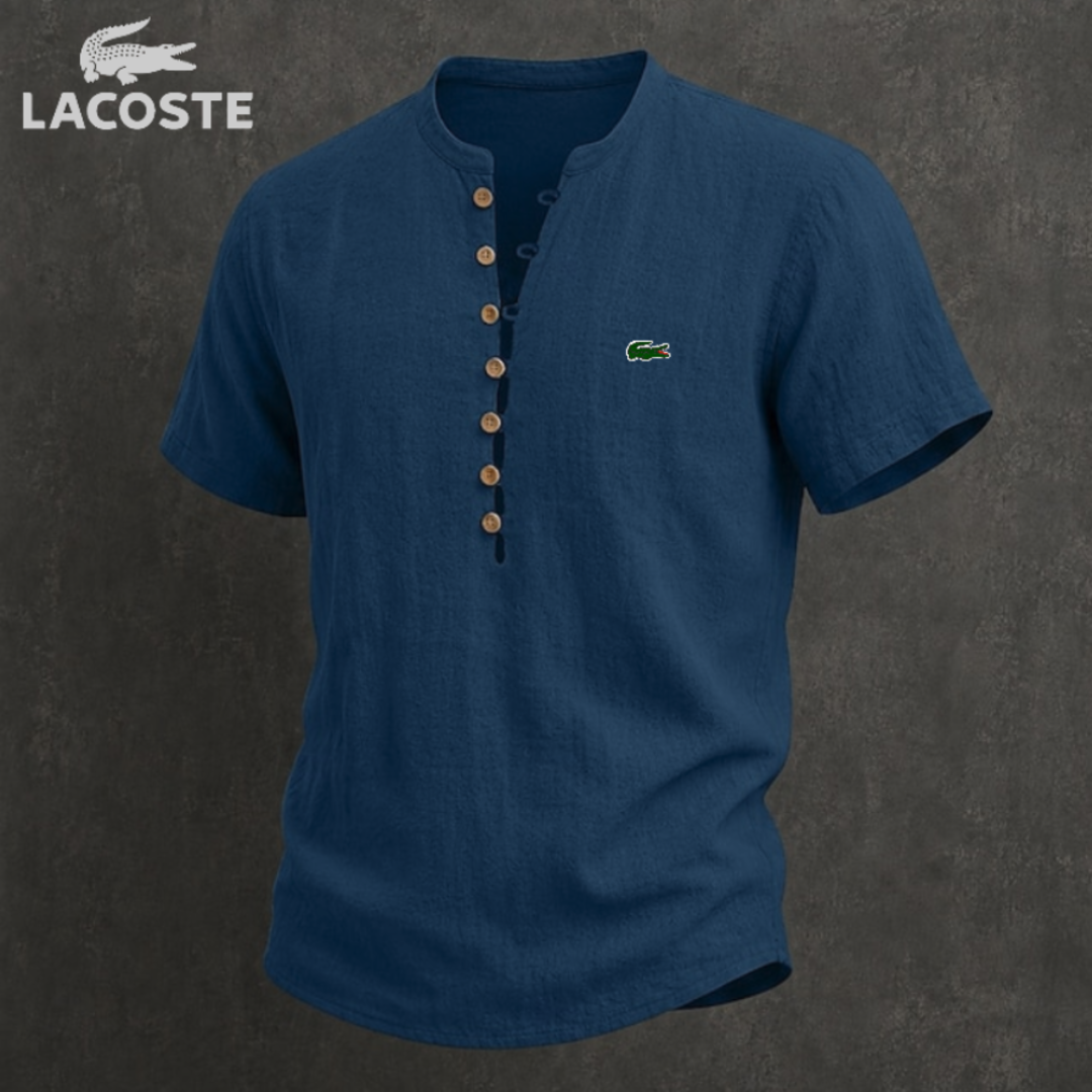 Men's cotton short-sleeve shirt